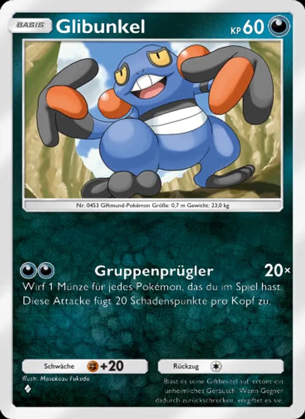 Glibunkel card in German