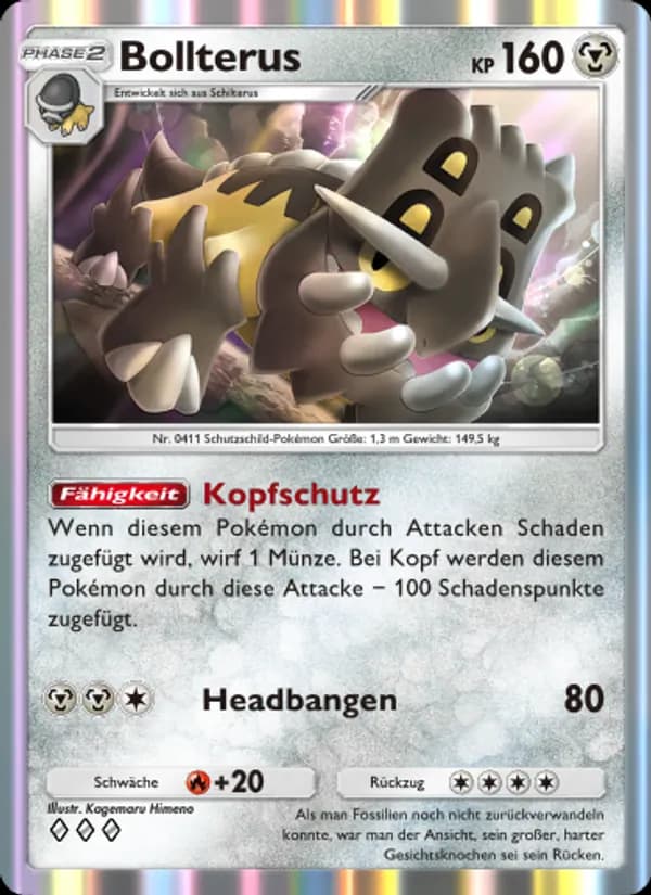 Bollterus card in German