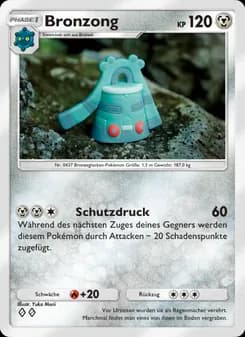 Bronzong card in German