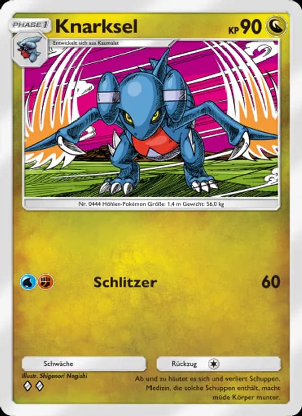 Knarksel card in German