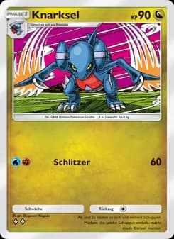 Knarksel card in German