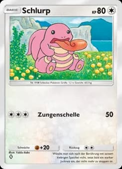 Schlurp card in German