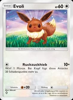 Evoli card in German