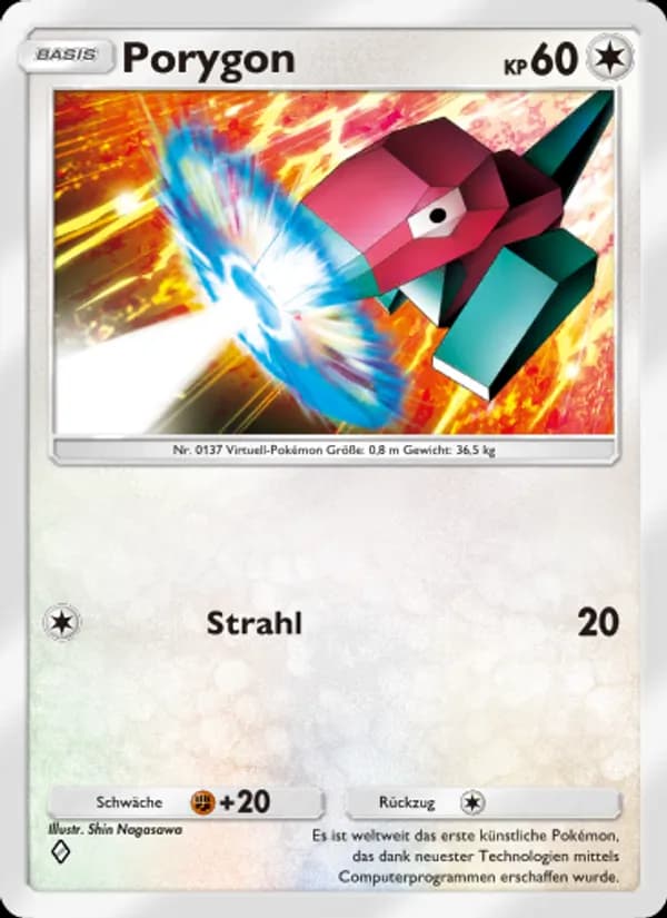 Porygon card in German