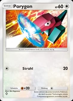 Porygon card in German