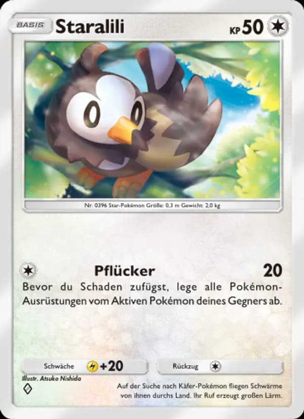 Staralili card in German