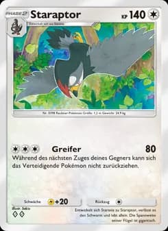 Staraptor card in German