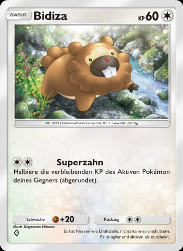 Bidiza card in German