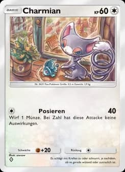 Charmian card in German