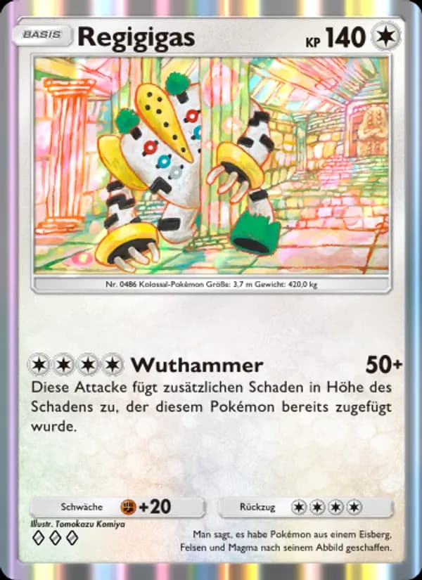 Regigigas card in German