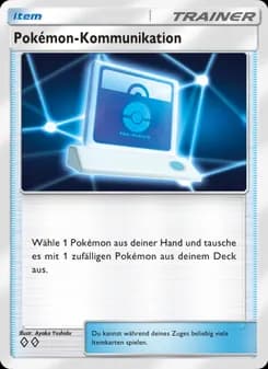 Pokémon-Kommunikation card in German