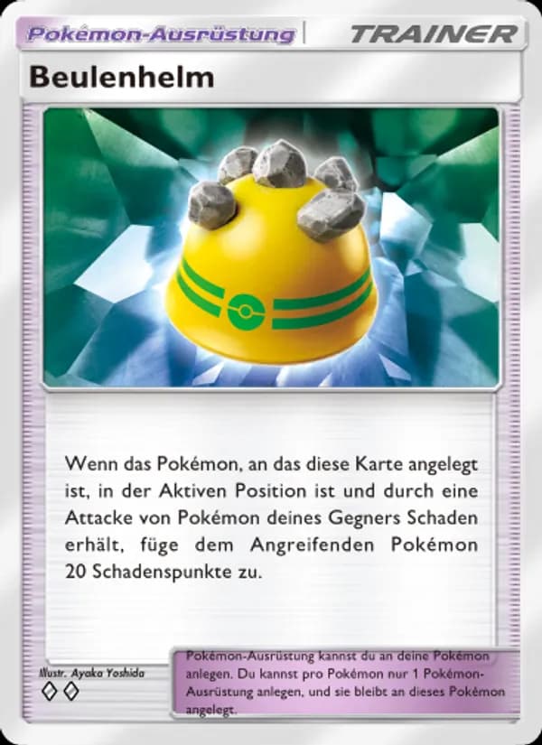 Beulenhelm card in German