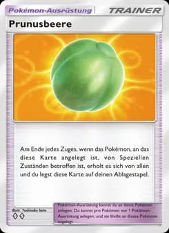 Prunusbeere card in German