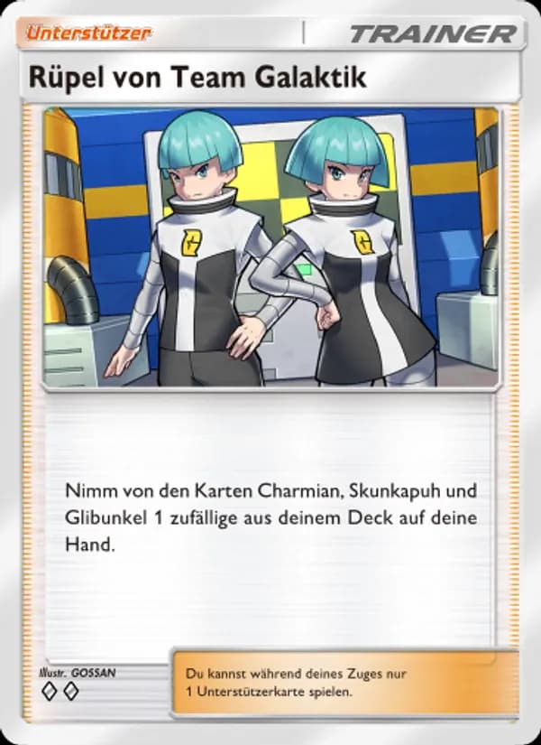 Rüpel von Team Galaktik card in German