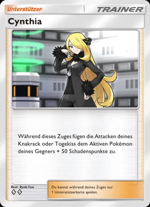 Cynthia card in German