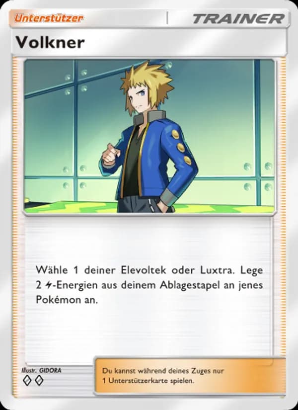 Volkner card in German