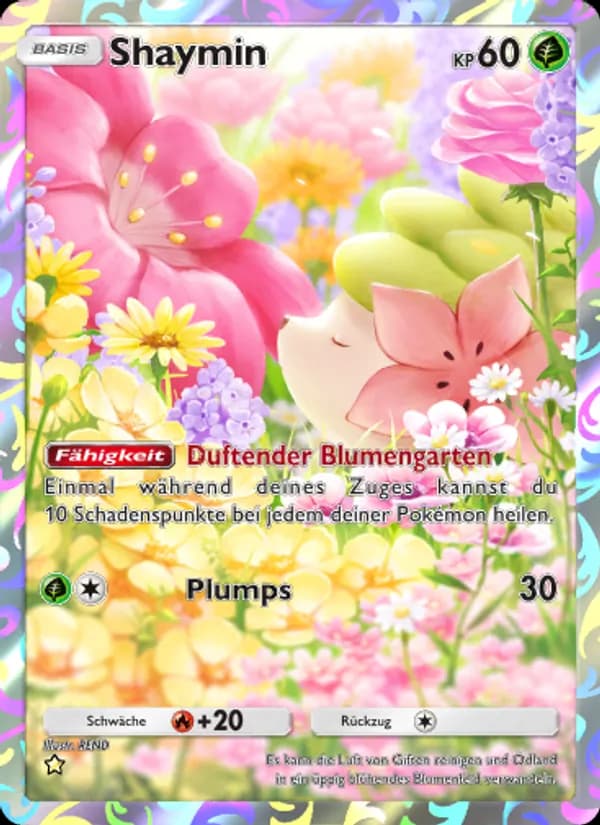 Shaymin card in German