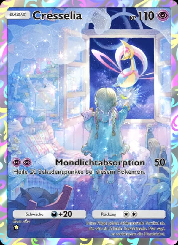 Cresselia card in German