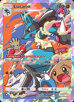 Lucario card in German