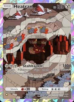 Heatran card in German