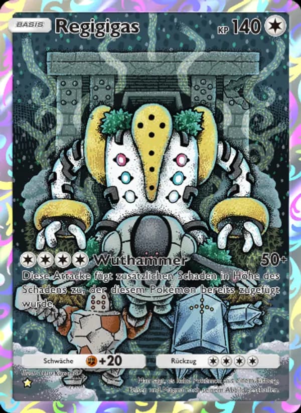 Regigigas card in German