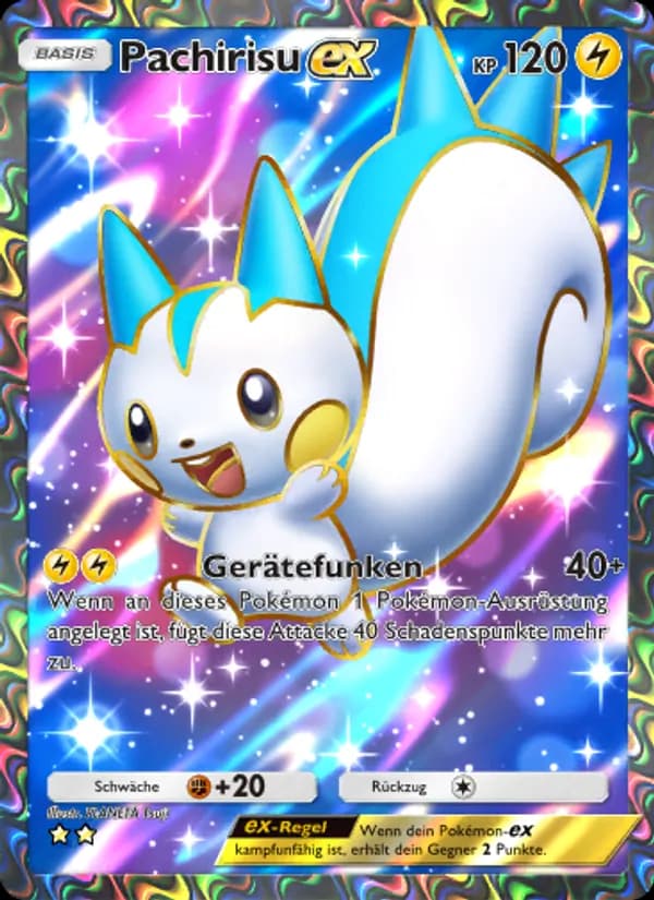 Pachirisu-ex card in German