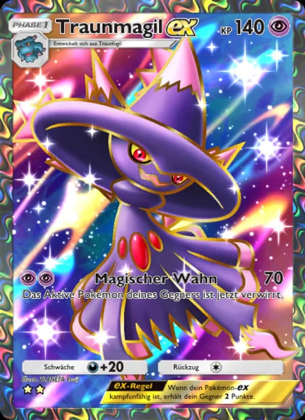 Traunmagil-ex card in German