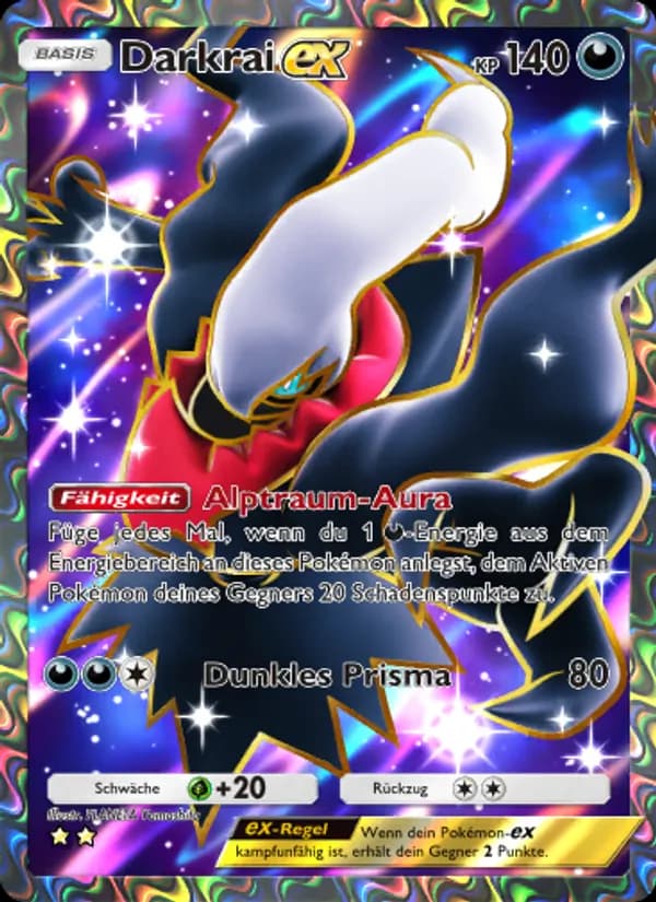 Darkrai-ex card in German