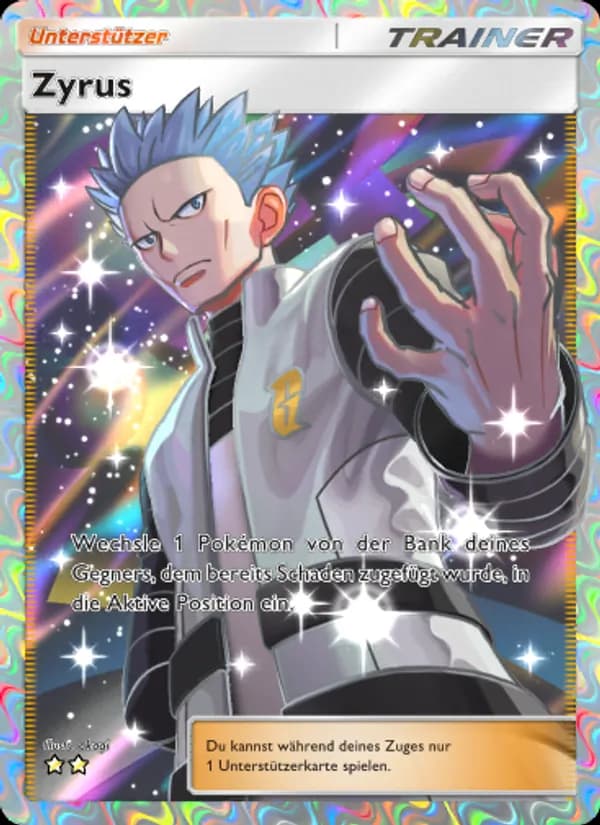 Zyrus card in German