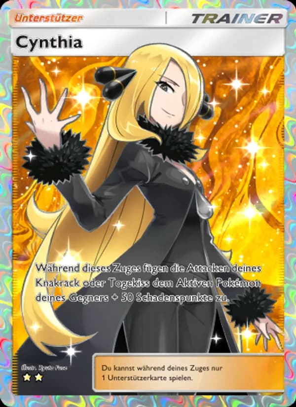 Cynthia card in German