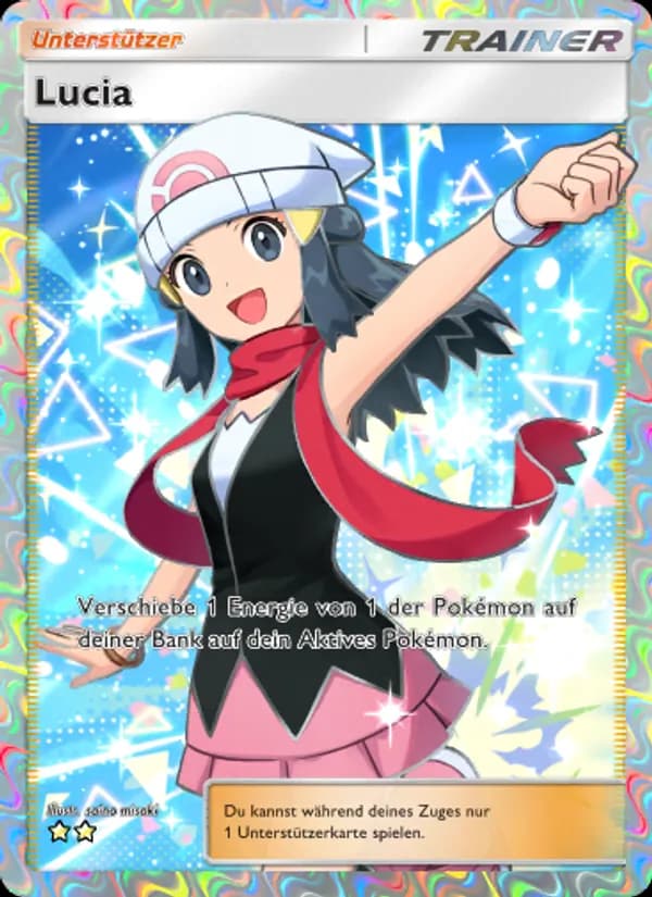 Lucia card in German
