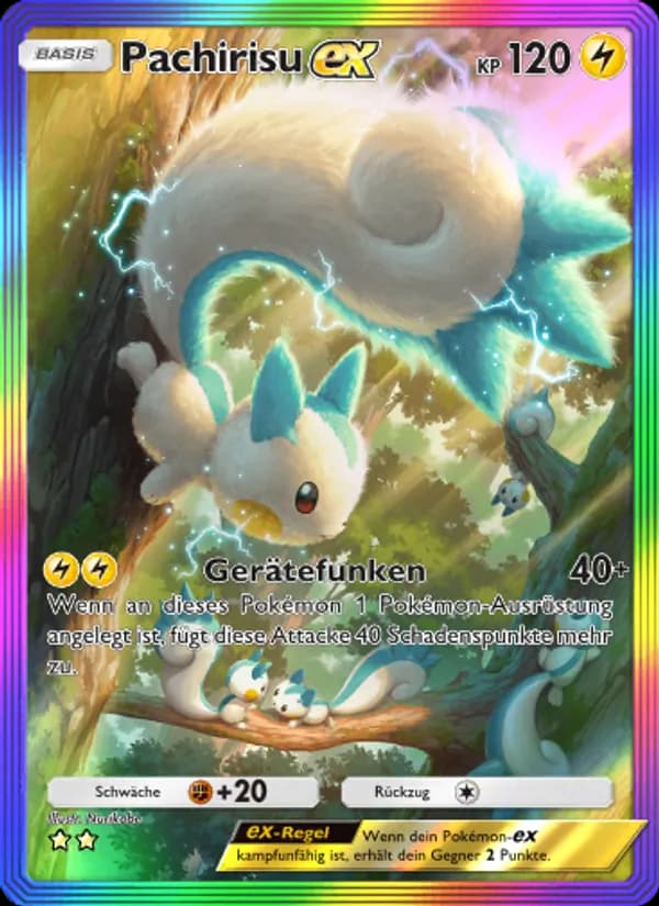 Pachirisu-ex card in German