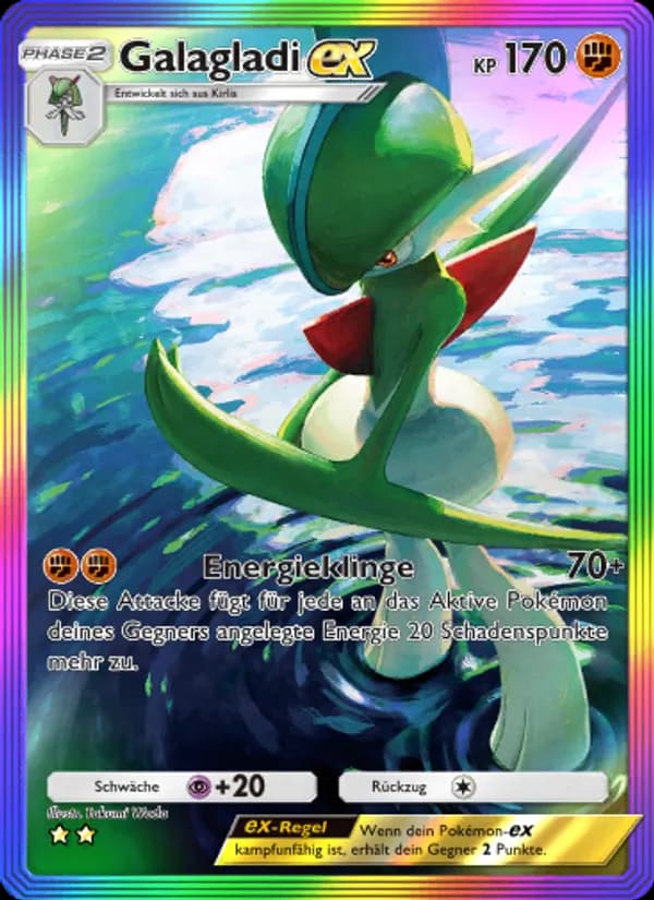 Galagladi-ex card in German