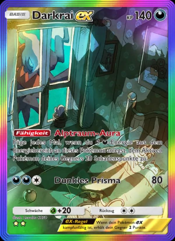 Darkrai-ex card in German