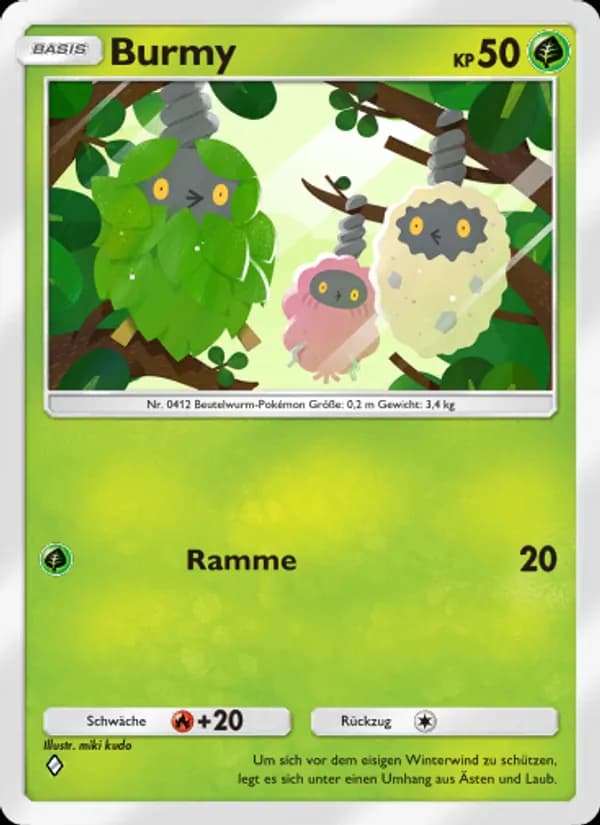 Burmy card in German