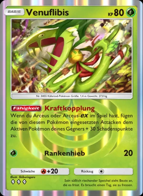 Venuflibis card in German