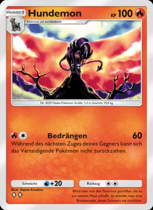 Hundemon card in German