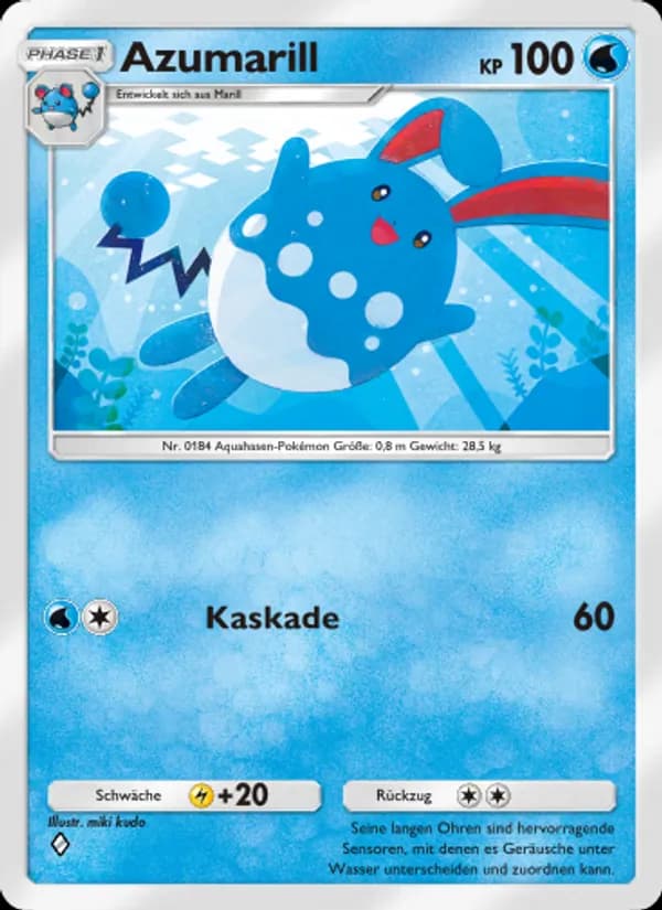 Azumarill card in German