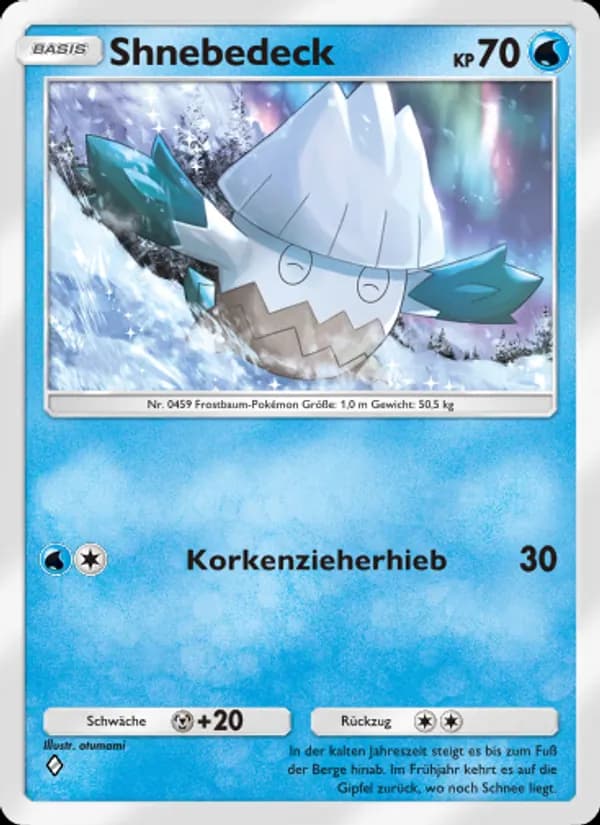 Shnebedeck card in German