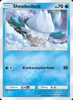 Shnebedeck card in German