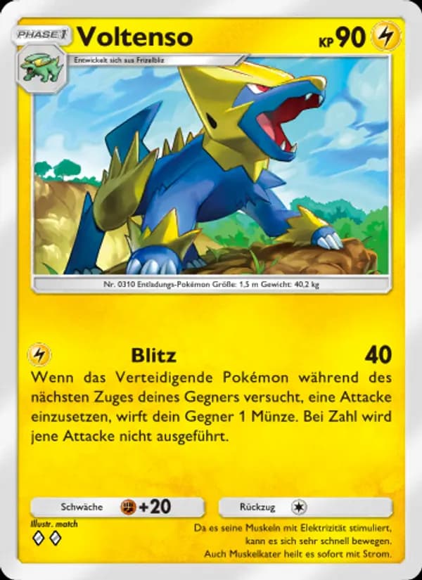 Voltenso card in German