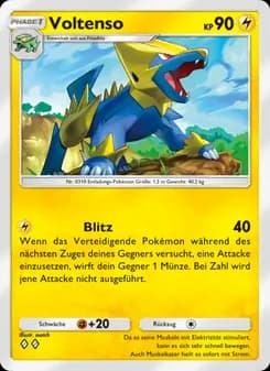 Voltenso card in German
