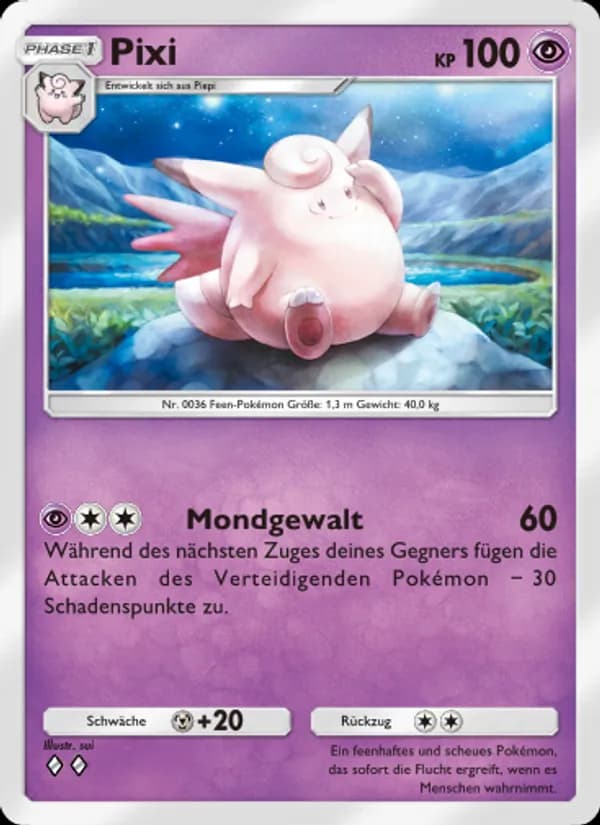 Pixi card in German
