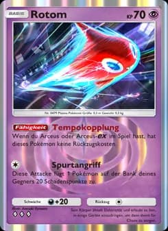 Rotom card in German