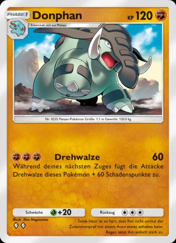 Donphan card in German