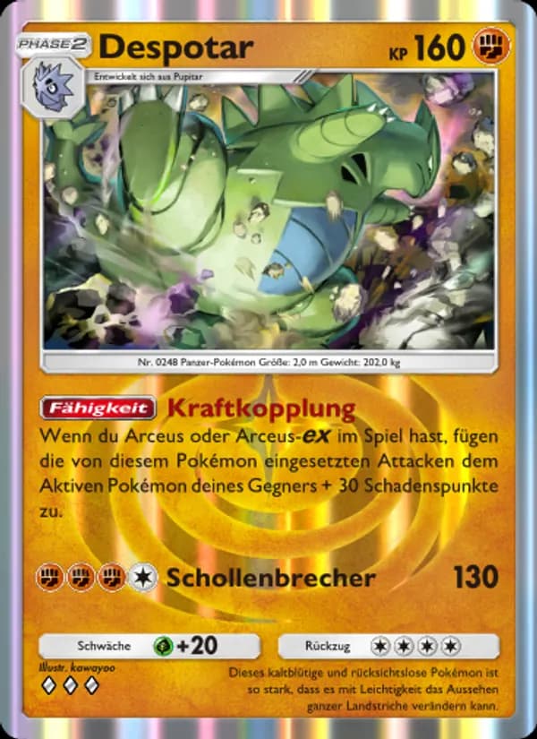 Despotar card in German