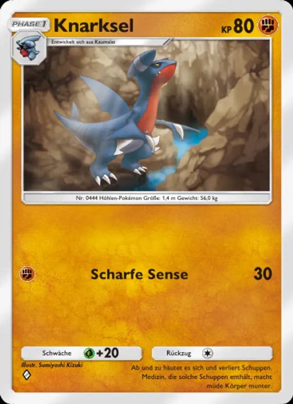 Knarksel card in German