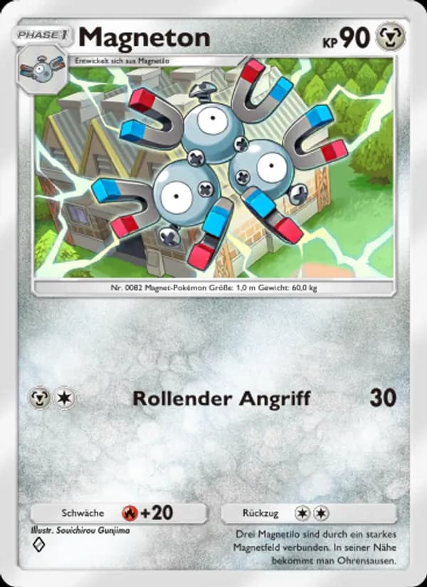 Magneton card in German