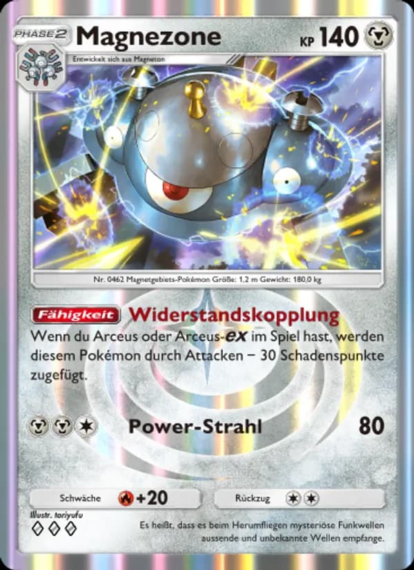 Magnezone card in German