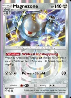 Magnezone card in German
